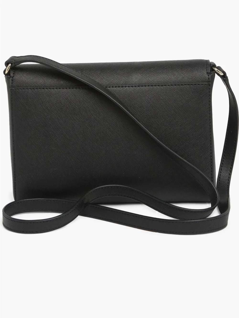 Kate Spade Black Leather Crossbody with Gold Logo